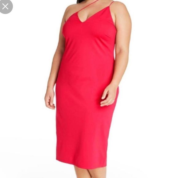 Cushnie X Target Red Midi Length Dress - Picture 5 of 5